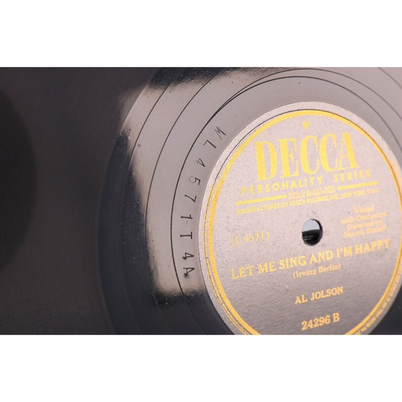 Al Jolson – If I Only Had A Match / Let Me Sing And I'm Happy 78rpm Record 24296 - Picture 12 of 16